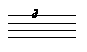 tablature with letter a