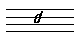 tablature with letter c